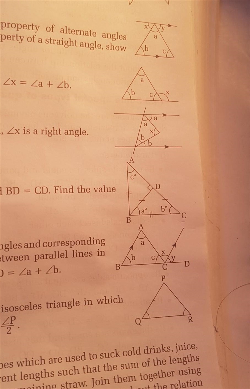 1) In the given ABC; AB = BC and BD = BC and BD = CD. Find the value of a°, bº and-example-1