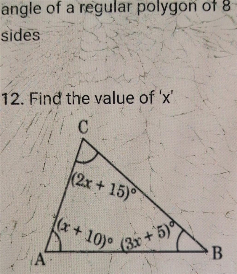 FIND THE VALUE OF X​-example-1