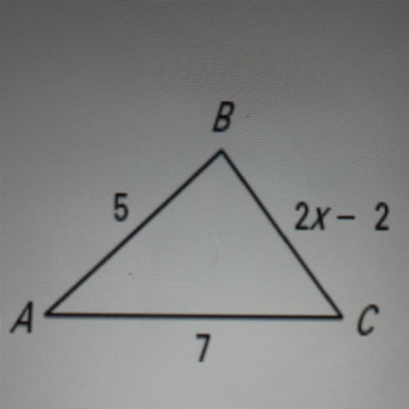 Describe the possible values of x.​-example-1