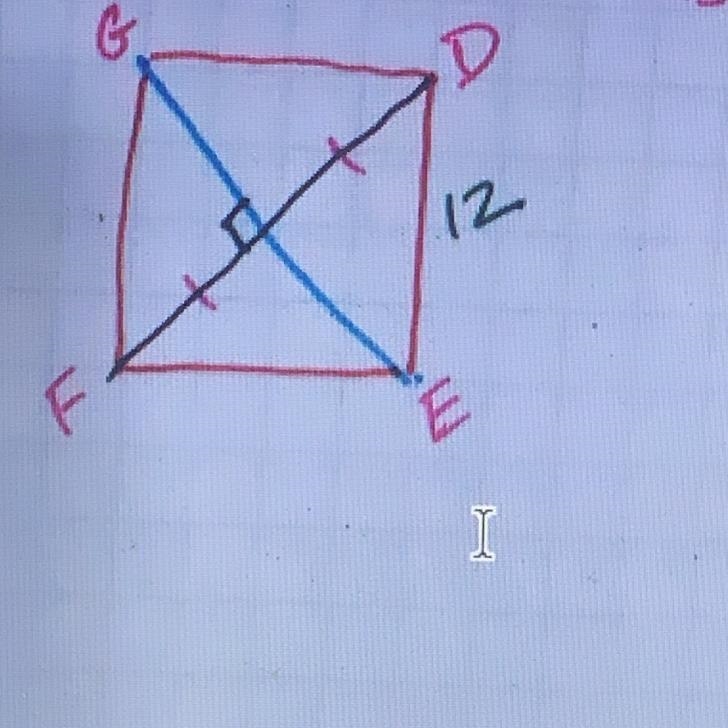 Is the length of DE is shown, what other length can you determine for this diagram-example-1