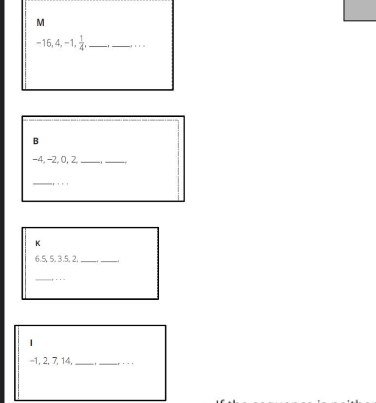 Which ones are arithmetic or geometric ?-example-1