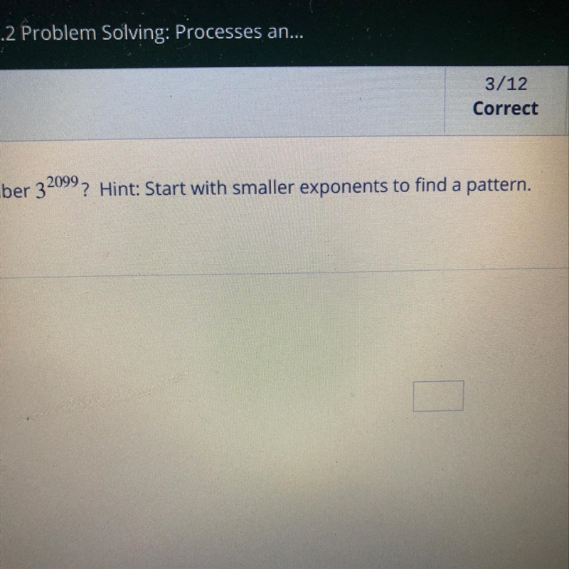 What is the ones digit in the number 3^20997-example-1