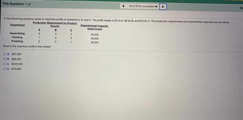 A manufacturing company wants to maximize profits on products A, B, and C. The profit-example-1