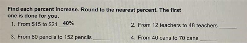 Find each percent increase. Round to the nearest percent-example-1