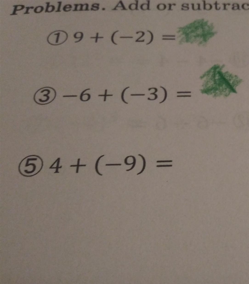 Add or subtract negative numbers​-example-1