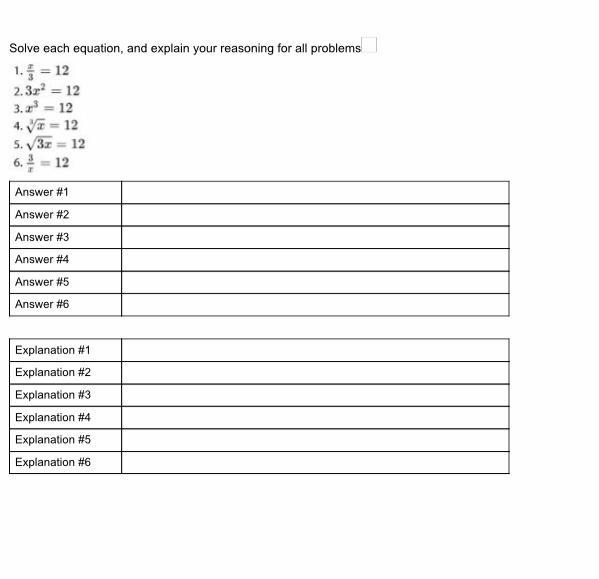 Solve each equation, and explain your reasoning for all problems-example-1