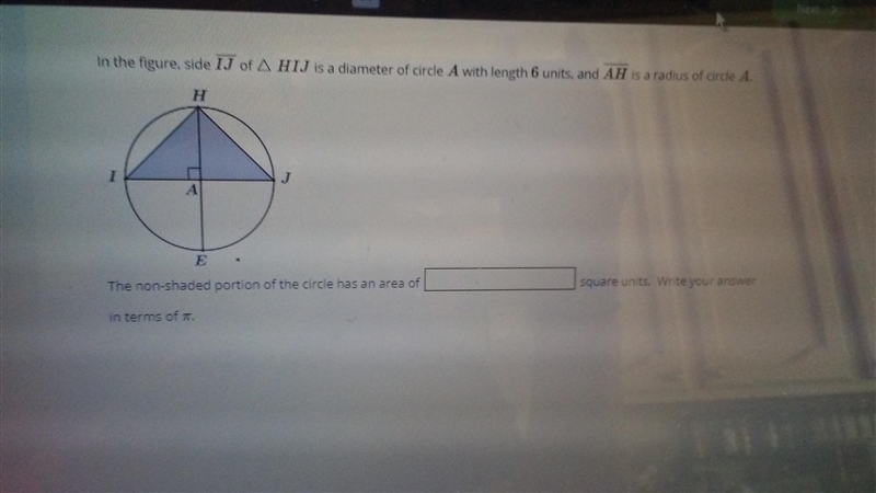 Find the non shaded portion of tve circle.Show steps-example-1