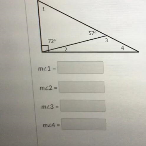 Math geometry pls help:) Find all missing angles-example-1