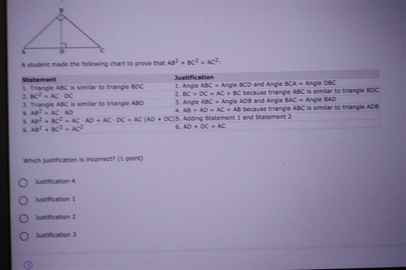 Look at the right triangle ABC​-example-1