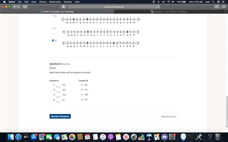 Match the number with its opposite. (4 points)-example-1