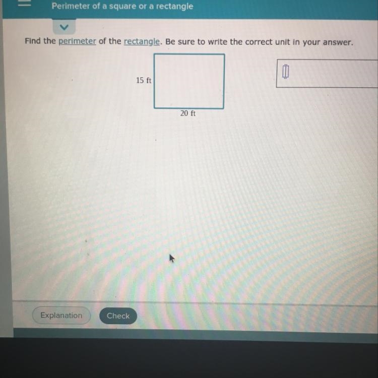 Find the perimeter of the rectangle.-example-1