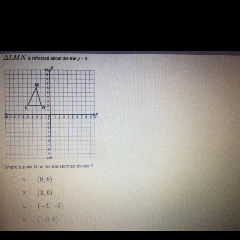 Urgent ALMN is reflected about the line y = 3.-example-1