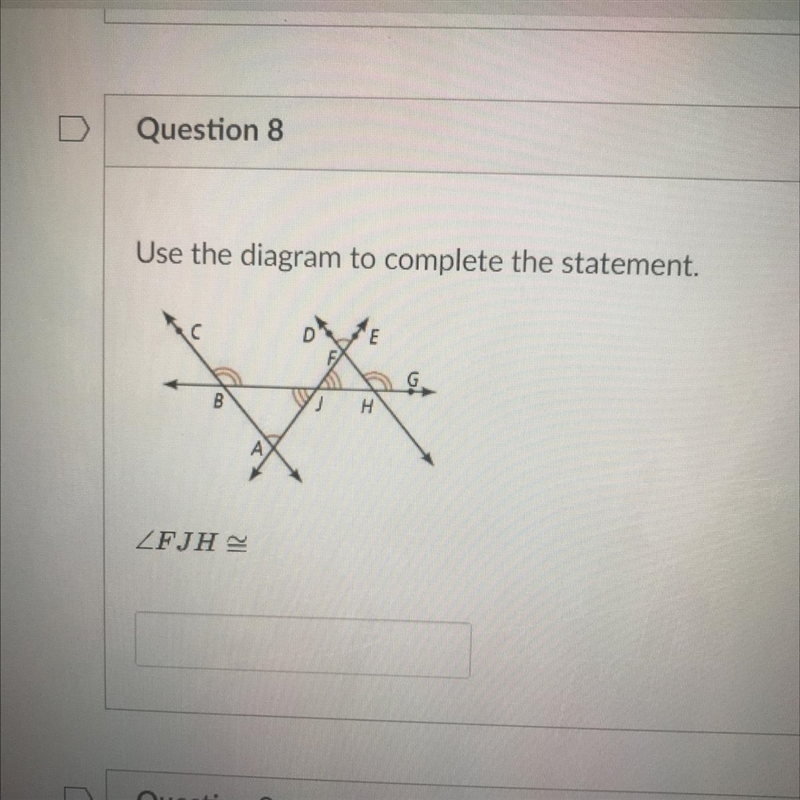 Use the diagram to complete the statement.-example-1