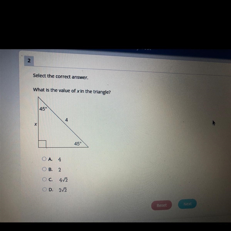 What is the value of x the triangle? PLS HELP-example-1