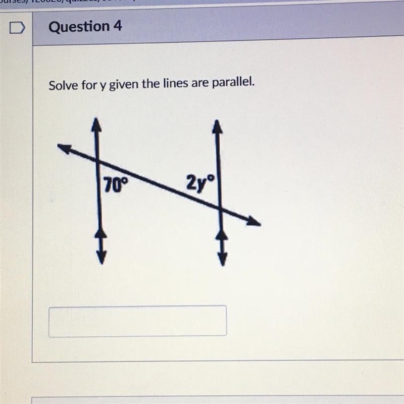 Solve for y given the lines are parallel-example-1