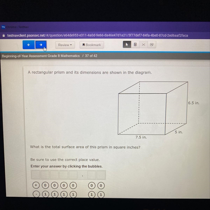 Beginning of Tear Assessment Grade 8 Mathematics 37 OT 42 A rectangular prism and-example-1