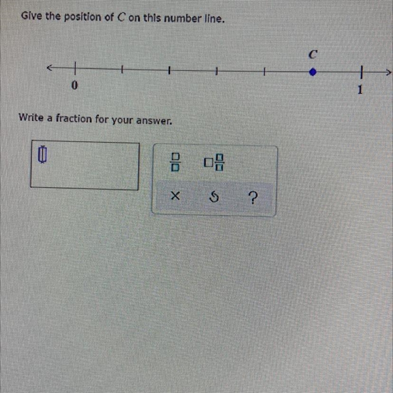 Give the position of C on this number line.-example-1