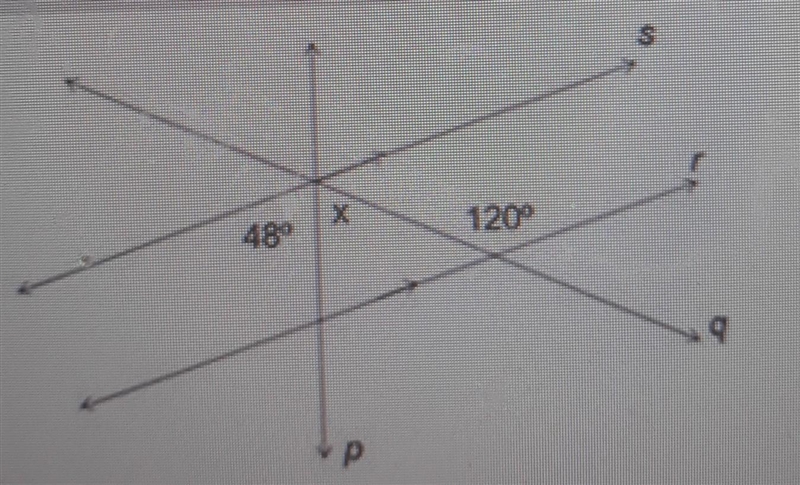 Question 6 P Find x in the given figure.find ​-example-1