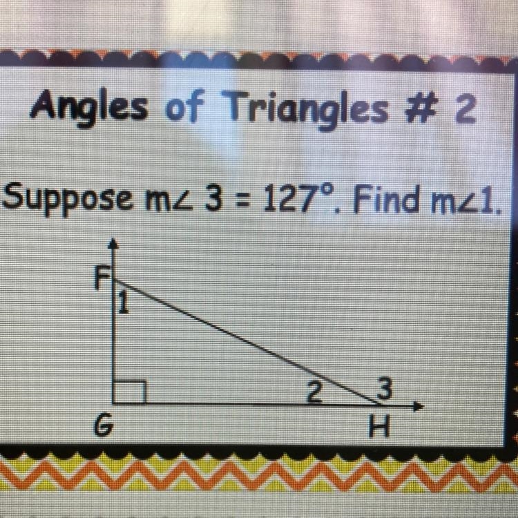 Suppose m<3=127 degrees. Find m<1.-example-1