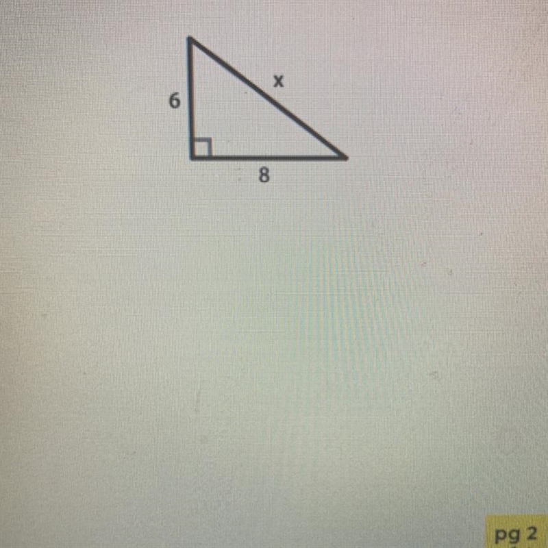 Find the missing side of the triangle !!! HELP MEEE!!!!!!!!!!!!!!-example-1