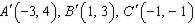 Find the coordinates of the vertices of the figure after a rotation of 180°.-example-2