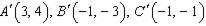 Find the coordinates of the vertices of the figure after a rotation of 180°.-example-5