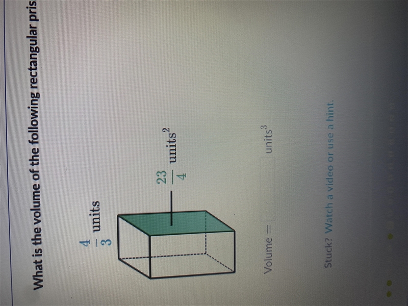 What is the volume of the following rectangular prism-example-1