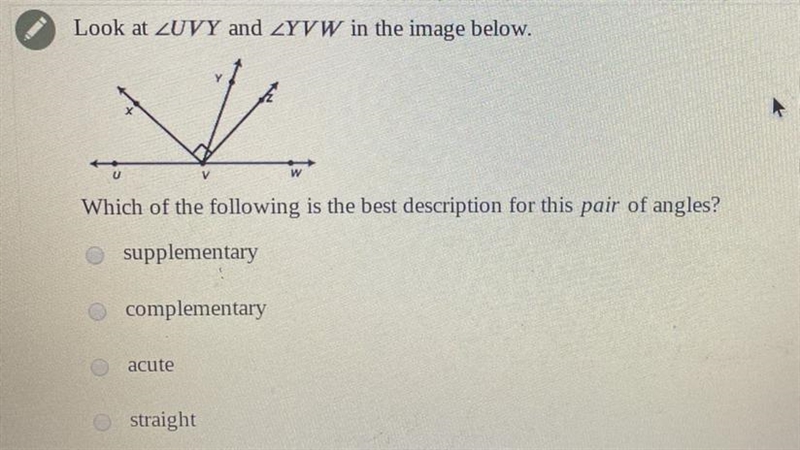 The best description for this pair of angles-example-1