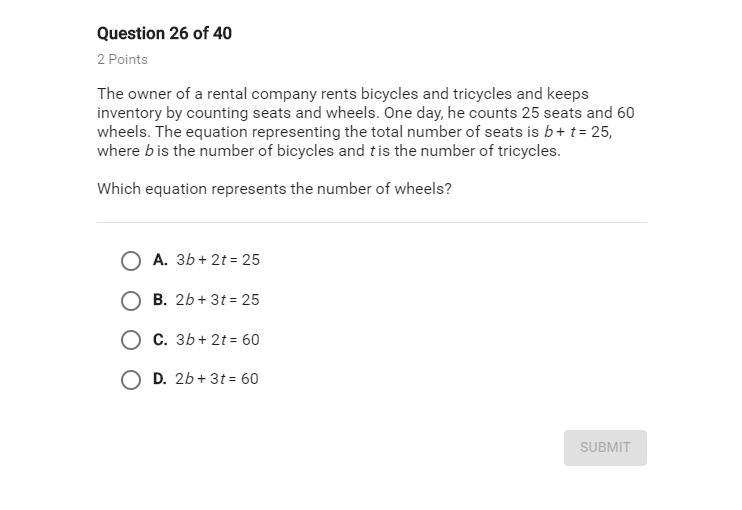 The owner of a rental company rents bicycles and tricycles and keeps inventory by-example-1