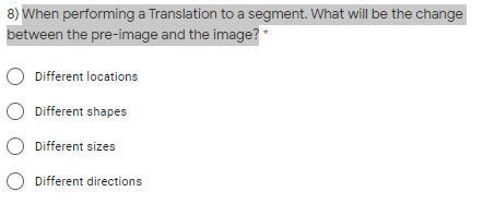 When performing a Translation to a segment. What will be the change between the pre-example-1