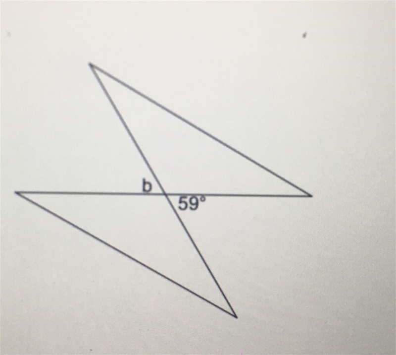 Find the value of x. PLEASE HELP - test tomorrow The answer is 59. I need to show-example-1