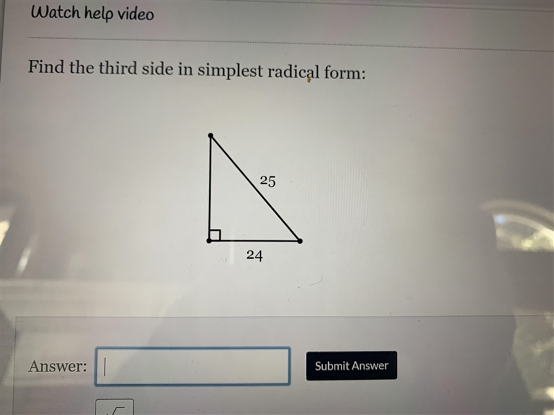 How do u find the third side-example-1