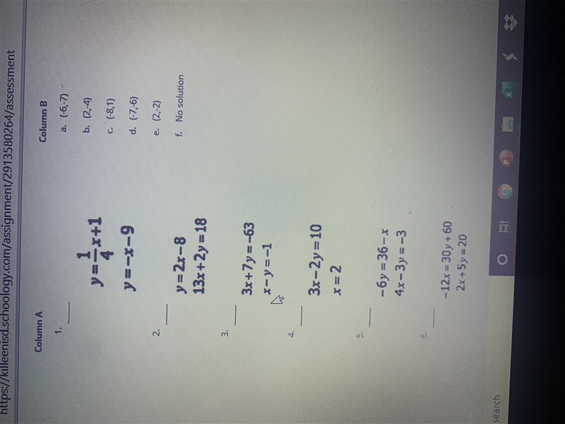 Can somebody help me with the first set please you have to match it-example-1