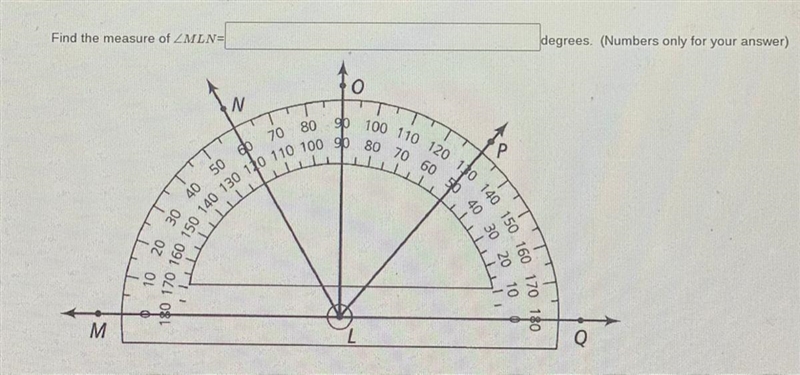 Find the measure of ZMLN degrees. (Numbers only for your answer)-example-1