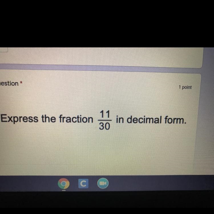 15. Express the fraction 11 30 in decimal form.-example-1