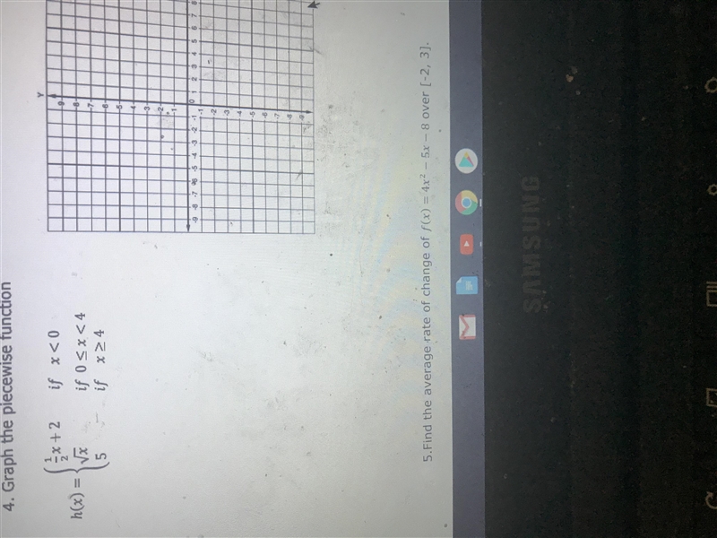 Graph the piecewise function show how you got the function-example-1