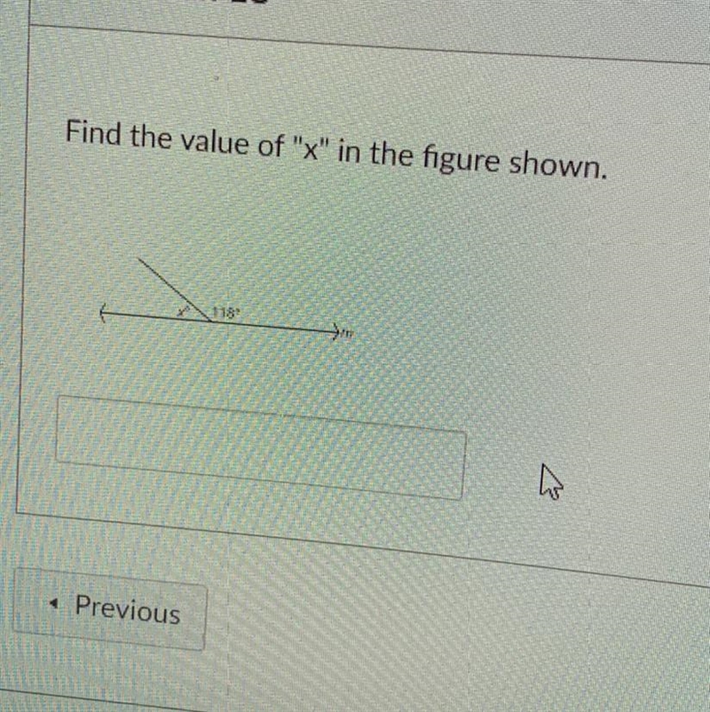 Find the value of "x" in the figure shown.-example-1