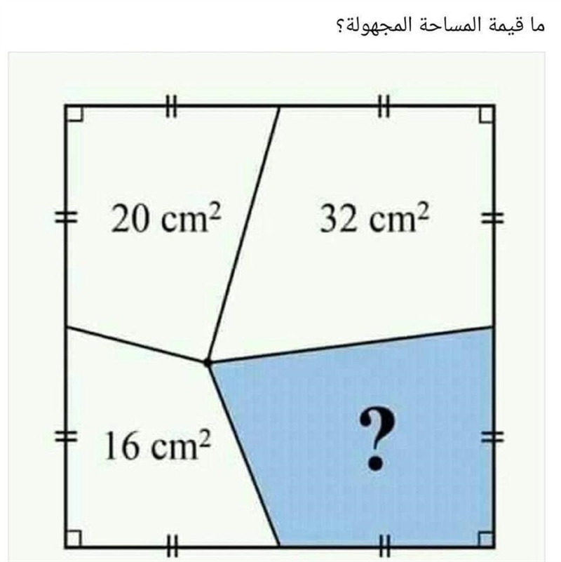 Calculate the missing area-example-1