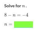 Solve for n. below .....................-example-1