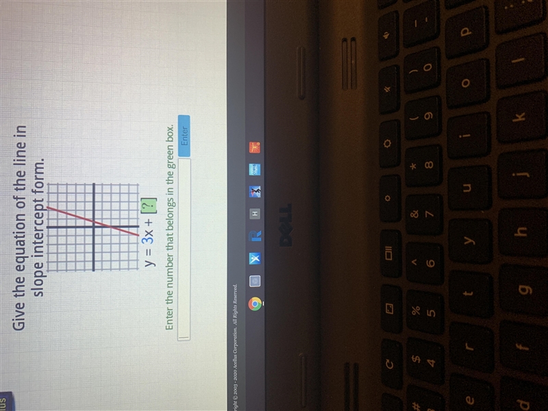 Give the equation of the line slope intercept form-example-1