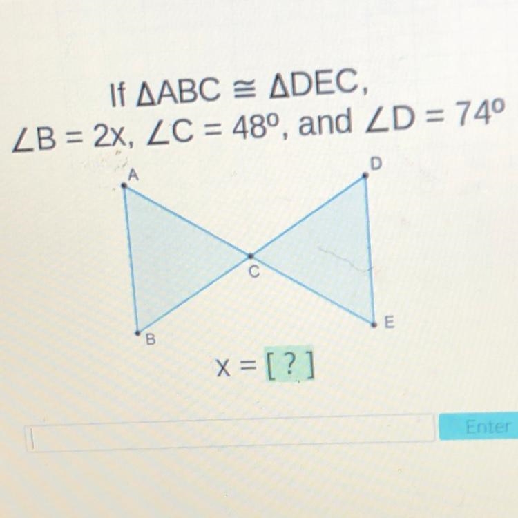 Help me solve for X-example-1