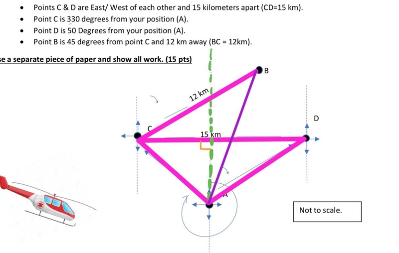 Find the distance between A and B! AND SHOW YOUR WORK PLEASE! 40 POINTS! PLS HELP-example-1