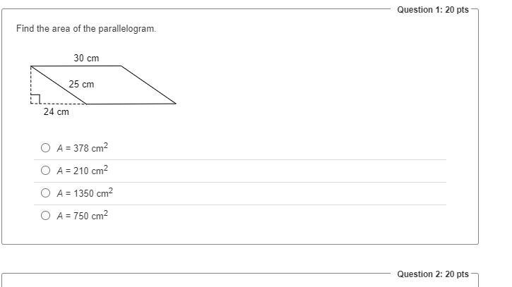 Find the area of the parallelogram.-example-1