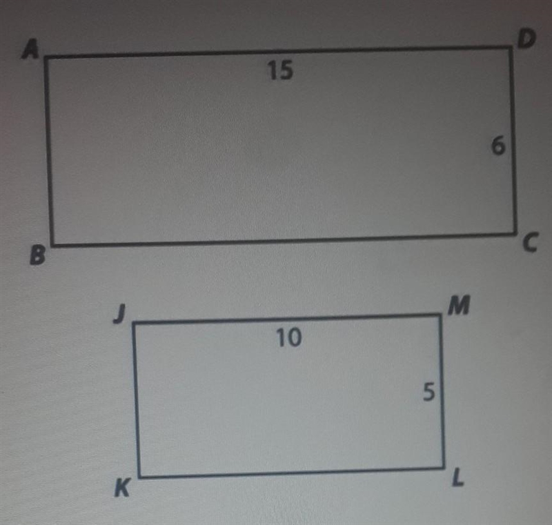 Use the figures below. What is the ratio of AD to JM? A.2/3 B.6/5 C.3/2​-example-1