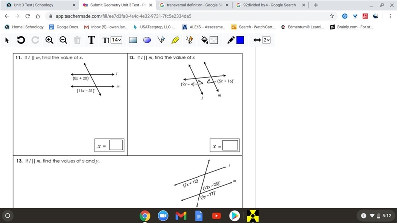 What are the answers to 11 and 12-example-1