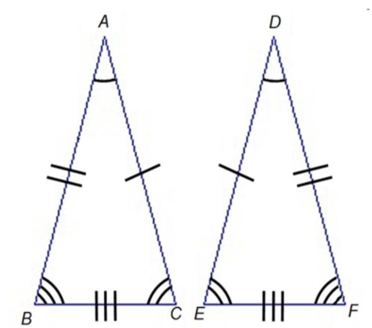 According to the diagram, which are congruent? Check all that apply. ΔABC and ΔDEF-example-1