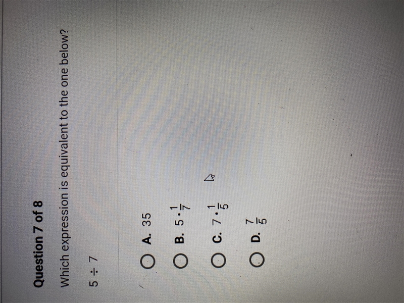 Which expression is equivalent to the one below?-example-1