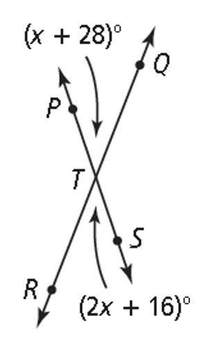 What is m∠PTQ? a. 12 b. 40 c. 50 d. 140 HELP!!!-example-1