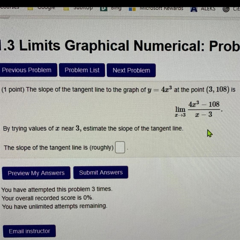 Question is in the picture, trying to find the slope.-example-1