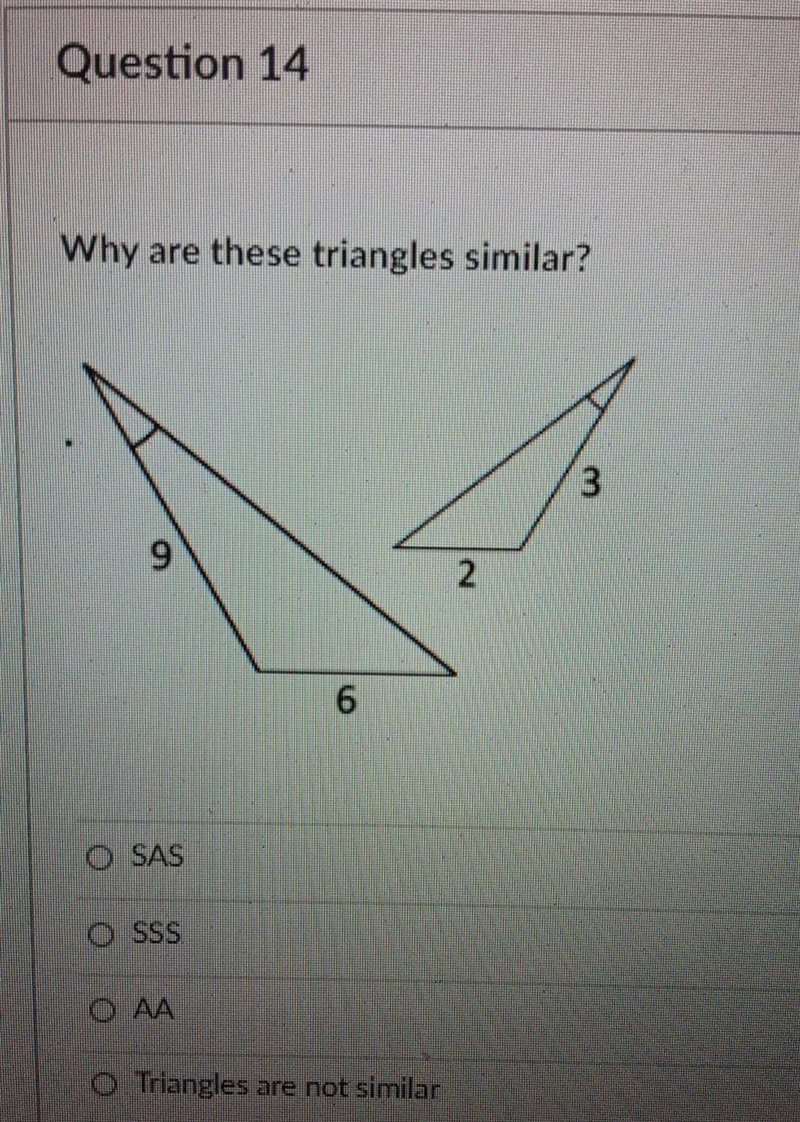 Why are these triangles similar?​-example-1